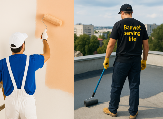 What comes first, waterproofing or painting?